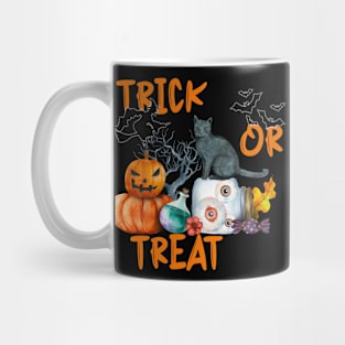 Halloween, Trick or Treat, Cat Witch Mug